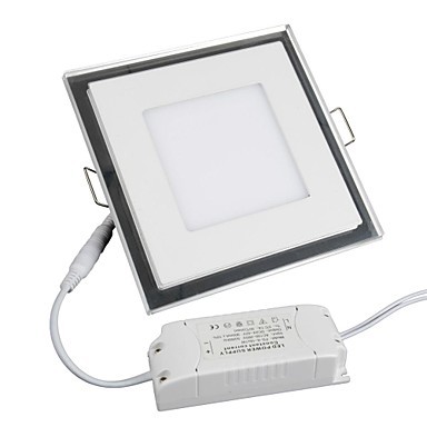 10w square glass led panel light , kitchen light mini led ceiling light ac85-265v with bule lights - Click Image to Close