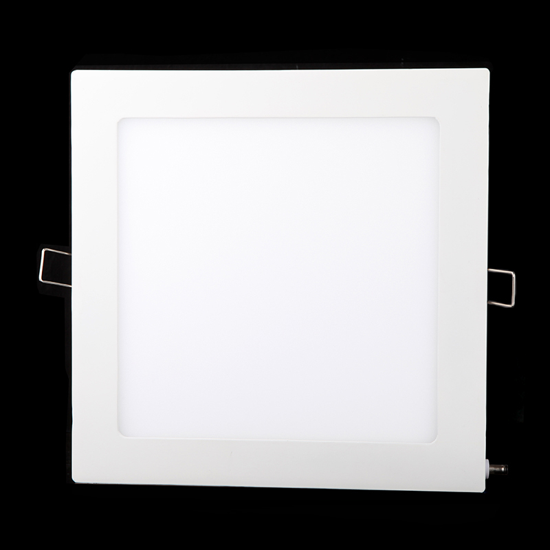 1pcs thin square led panel light 18w ac85-265v 1600lm warm white/white wall recessed