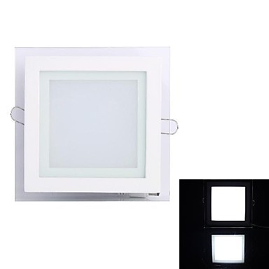 glass square led panel light 12w ac85-265v ,painel led down ceiling kitchen light