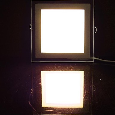 glass square led panel light 12w ac85-265v ,painel led down ceiling kitchen light