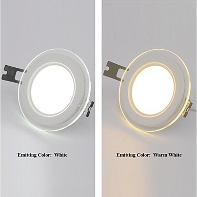 round glass mask led panel light 12w, kitchen light mini led ceiling light ac85-265v