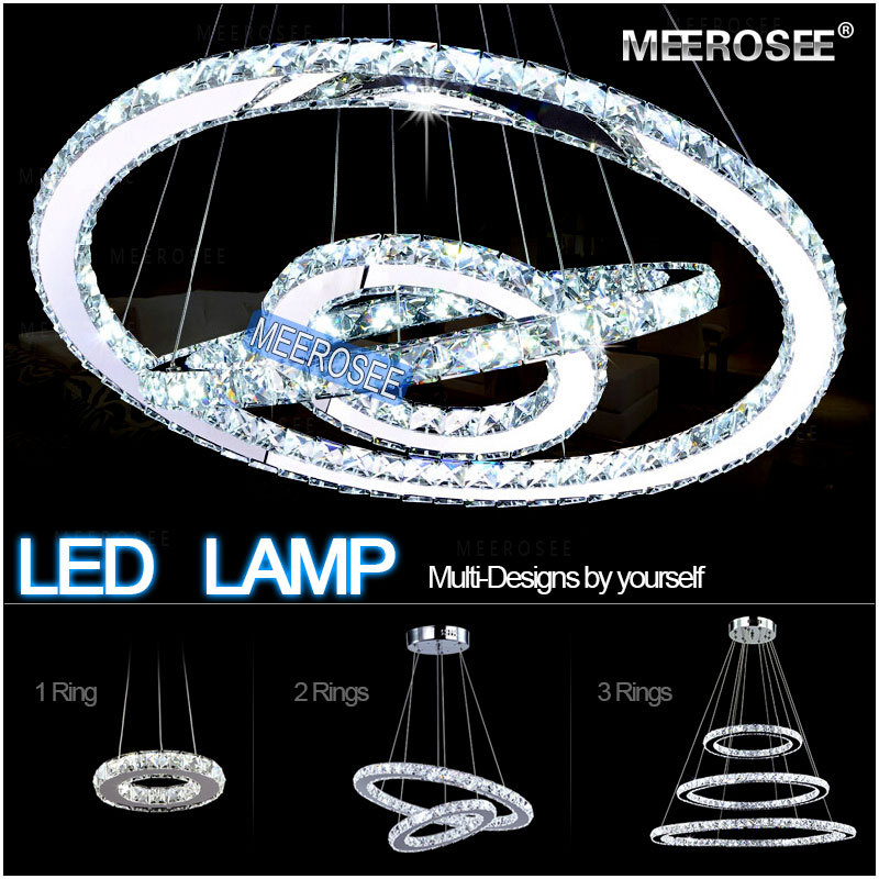 diamond ring led crystal pendant light modern led lighting circles pendant lamp guarantee fast and