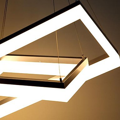 60cm acrylic modern led pendant lights lamp for dining living room lighting, lustres e pendentes de sala