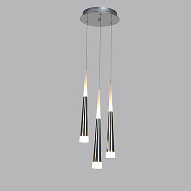 acrylic hanging modern led pendant light lamp with 3 lights for dining room, lamparas lustres e pendente de sala teto