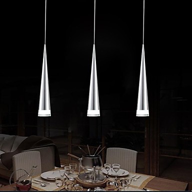 acrylic metal plating modern led pendant lights lamp for home living room, lustres e pendentes sala teto lamparas