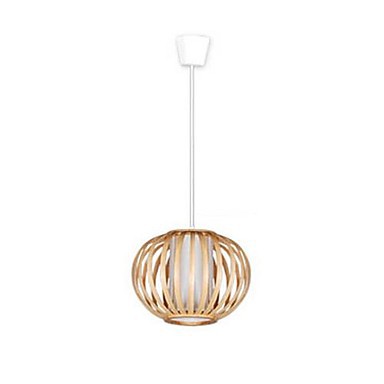 bamboo modern led pendant lights lamps with 1 light for dinning living room lustres e pendentes