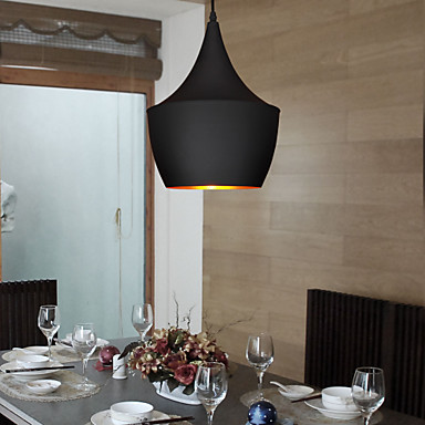 in black shade led modern pendant lights lamp light
