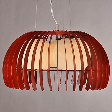 in pumpkin shape modern led pendant light lamp with 3 lights for bedroom living room pendentes luz