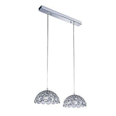 luminaire led modern crystal pendant light lamp with 2 lights for living room,lustre de cristal,lustres de sala