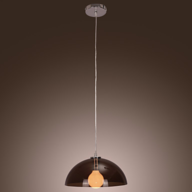 modern acrylic led pendant lights lamps with 1 light for living dinning room lustre luminaire in ball shape