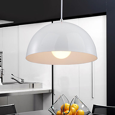 semi-spherical shade modern led handing pendant lights lamp with 1 light for living dinning room lighting