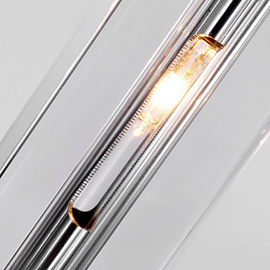 stainless steel 5-lights mini bar modern pendant light lamp with k9 crystal ball drop