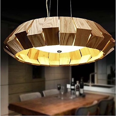 wooden primary colors led pendant light lamp for home dinning living room ,lamparas colgantes luminaria pendente