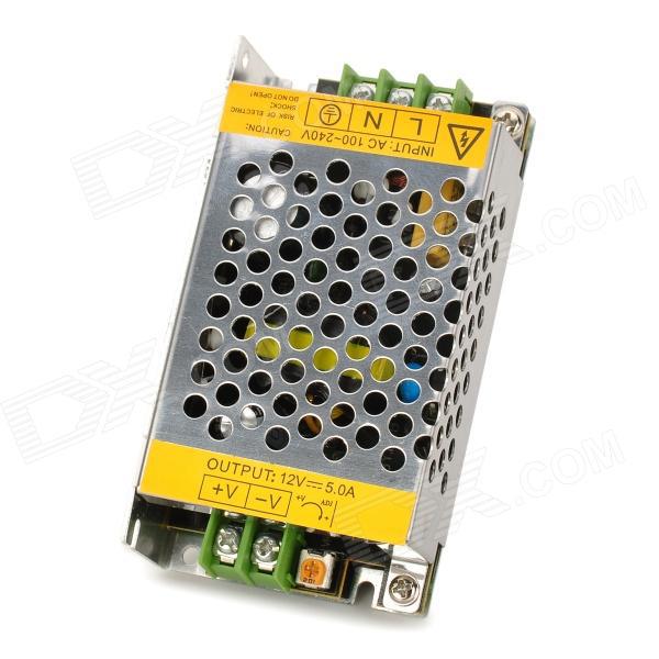 60w 12v 5a iron case led power supply adpater transformer for surveillance camera / led light