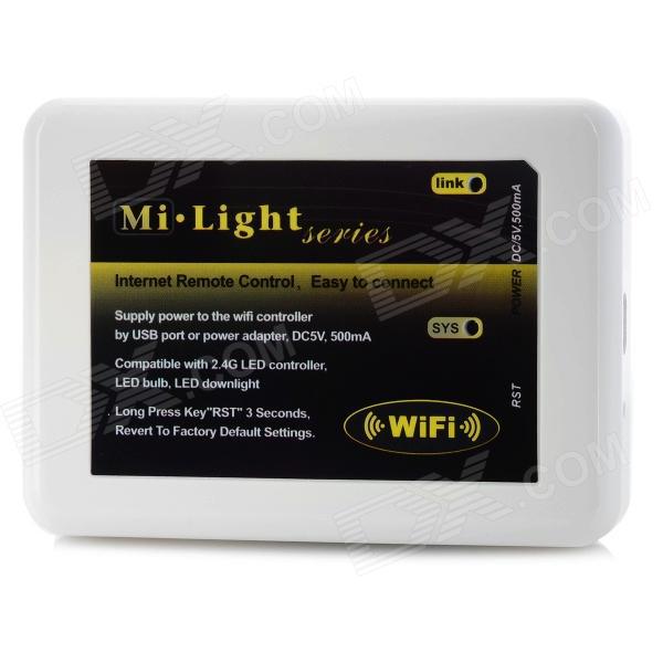 2.4ghz wifi led controller for led bulb / strip - white + black