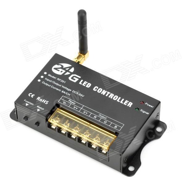 2.4ghz wireless 3-ch rgb led controller touch rf remote control for strip light module (dc 12v/24v)