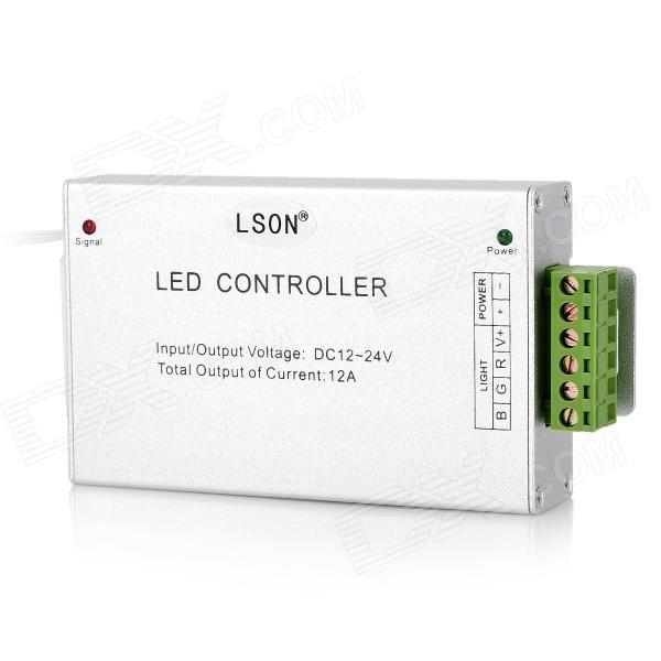 44-key remote control rgb led controller for rgb led light strip - grey(dc 12v/24v)