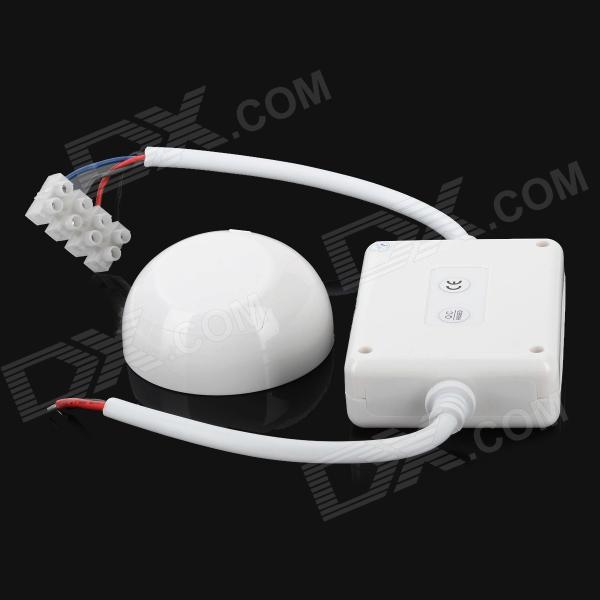 wireless rgb led controller w/ touch round remote control - white for rgb strip module (dc 12v/24v)
