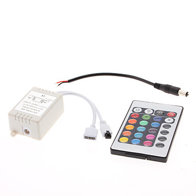 1pcs 5m 20w 300x3528smd rgb light remote controlled led strip lamp with ac adapter (100-240v)