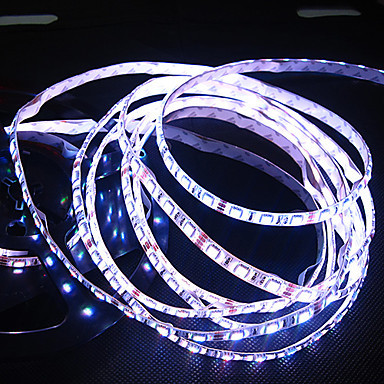 1pcs/lot led strip light lamps waterproof 5m smd 5050 300 leds/roll 12v warm white/white
