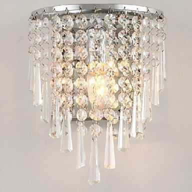 3w led modern crystal wall light bed-lighting crystal e14 wall lamp