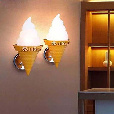 4w led modern iron wall lights lamps with 1 light in ice cream design home lighting wall sconce