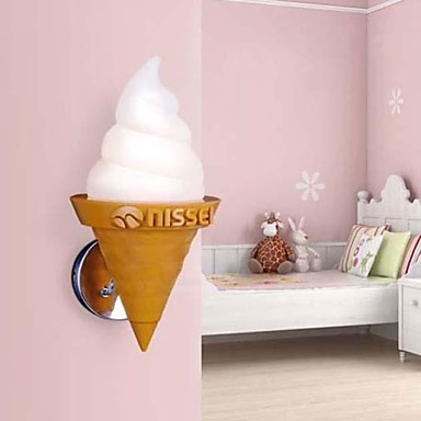 4w led modern iron wall lights lamps with 1 light in ice cream design home lighting wall sconce