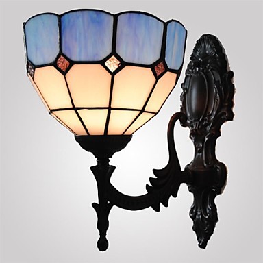 6 inches stained glass tiffany vintage lamp wall led light for home lighting arandela lampara pared