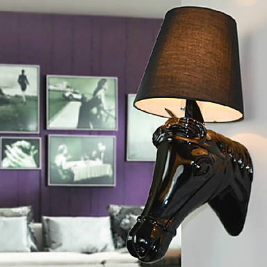 horse shape resin modern wall lamp led light for home lighting,wall sconce arandela lamparas de pared