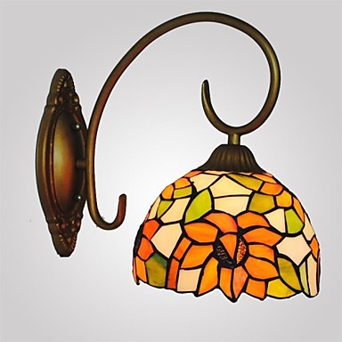in tiffany style led wall lamp lights for home indoor lighting 8 inch sunflower design, wall sconce lampara de pared