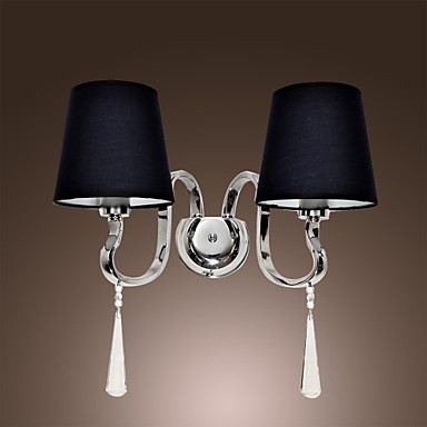 lustre, european artistic modern led wall light lamp with 2 lights for bedroom living room wall sconce