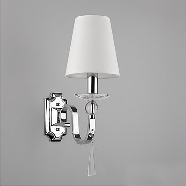 modern crystal led wall light lamp with crystal drop for home wall sconce