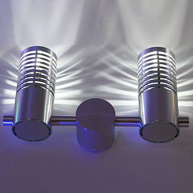 modern led wall lamp light with 2 lights for bedroom home lighting wall sconce cylinder barrier layer