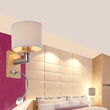 oak modern led wall lamp lights with led reading light for bedroom home lighting,wall sconce 220v