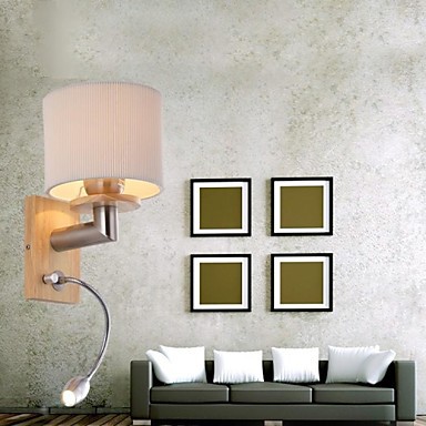 oak modern led wall lamp lights with led reading light for bedroom home lighting,wall sconce 220v