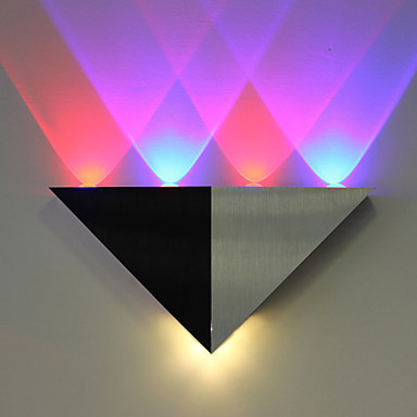 triangle wall sconce modern led wall lamp light for home with 6 lights aluminium acrylic
