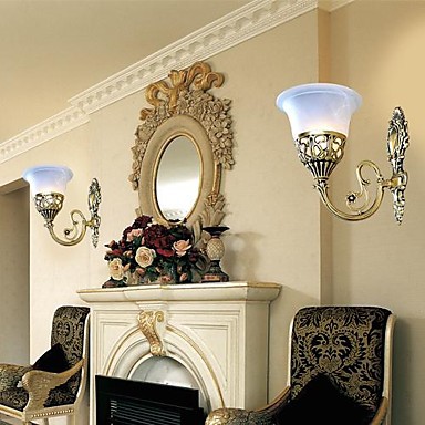 vintage led wall lamp light for home moire-glass european retro classic,wall sconce arandela de pared