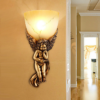 wall sconce,little angel resin led wall lamp light for home lighting arandelas lampara pared