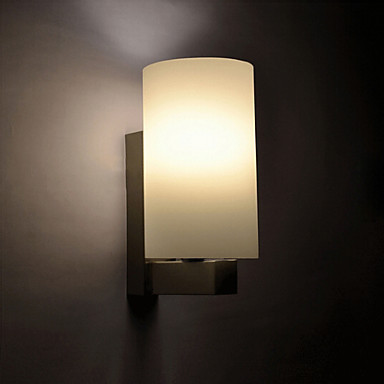 white iron modern led wall lamp lights with 1 light for home livng room bedroom wall sconces