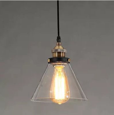 60w edison industrial pendant lamp vintage lighting with lampshade in retro loft style ,lamparas de techo colgantes