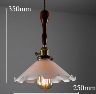 60w edison vintage lamp industrial pendant lights fixtures with glass lampshade in countryside retro loft style