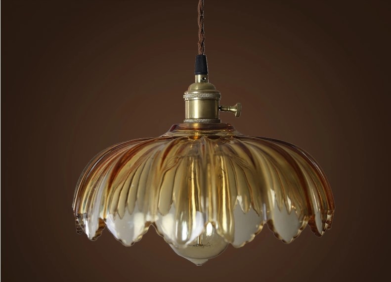 60w handing vintage lamp industrial pendant light with glass lampshade in retor loft style,lamparas colgantes de techo