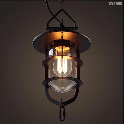 american country rh edison vintage industrial pendant lamp with lampshade in loft style ,lamparas colgantes