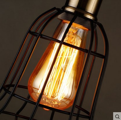 country retro loft vintage lamp industrial pendant lights with edison bulbs ,lamparas colgantes industrial