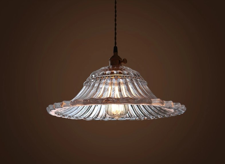 edison retro loft style vintage industrial lamp pendant lights with glass lampshade,lustres de sala teto pendente
