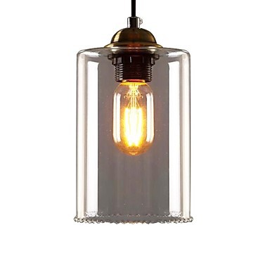 glass edison bulb loft style vintage industrial pendant lights lamp with 1 light