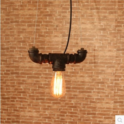 industrial loft style edison vintage pendant lamp light fixtures for bar water pipe retro lamp industrial lighting