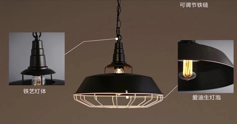 loft style edison vintage industrial lamp pendant lights for dinning room ,lustres e sala jantar