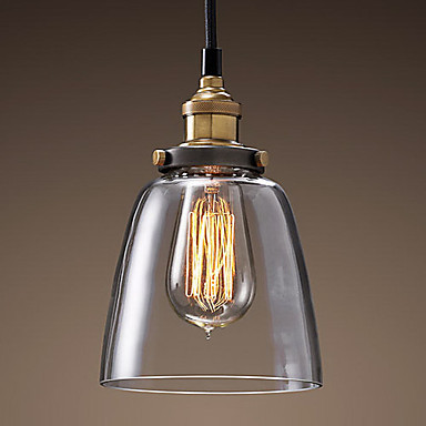 loft style edison vintage industrial lighting pendant lights lamp in glass shade