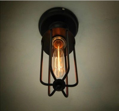 retro loft style edison industrial vintage flush mount ceiling light lamp indoor lighting,luminaria de teto